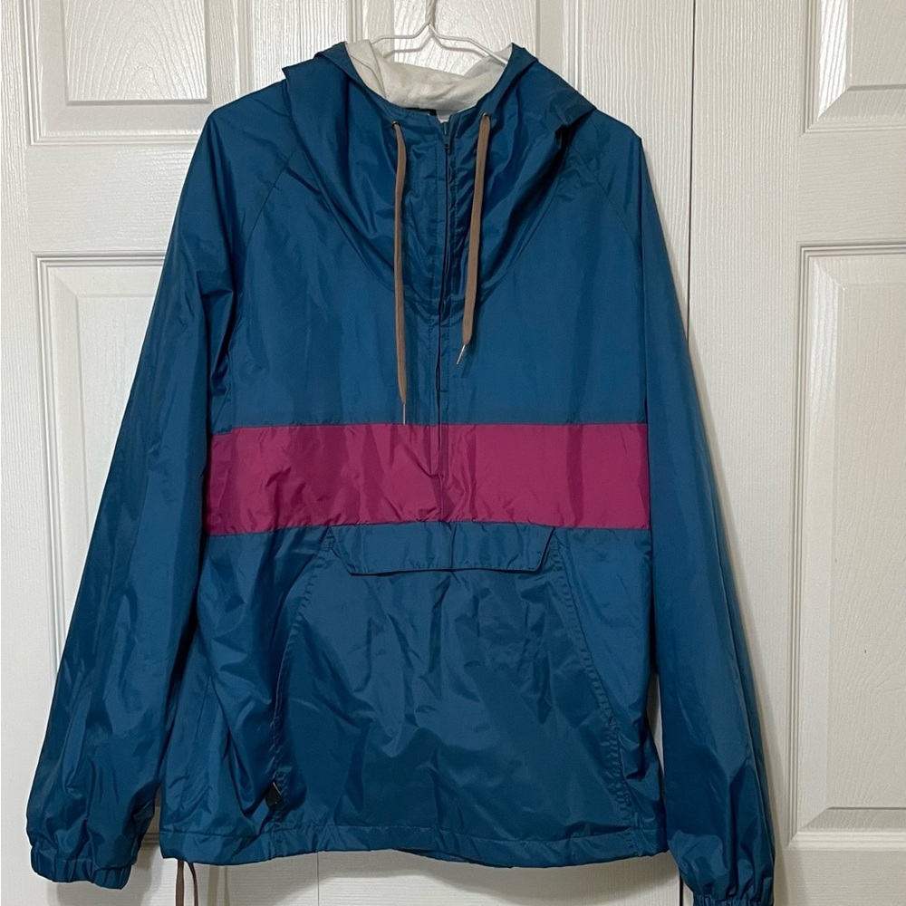 Charles River Apparel Teal and Magenta Utility Jacket